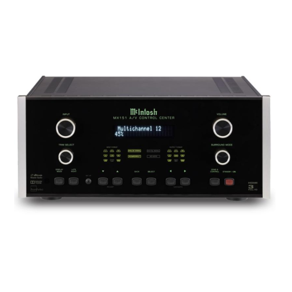 McIntosh MX151 7.1 Channel Home Theater Processor