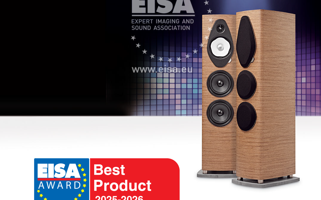 Sonetto V G2 has been honored with the EISA Award 2025–2026 for Best Floorstanding Loudspeaker.